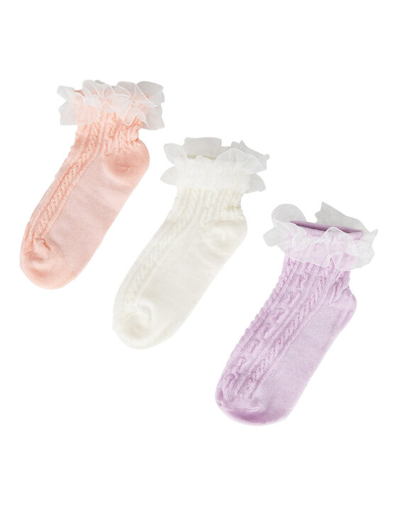 JENNY Skarpety krótkie 7KB-004-SS25 (3-pack) Różowy