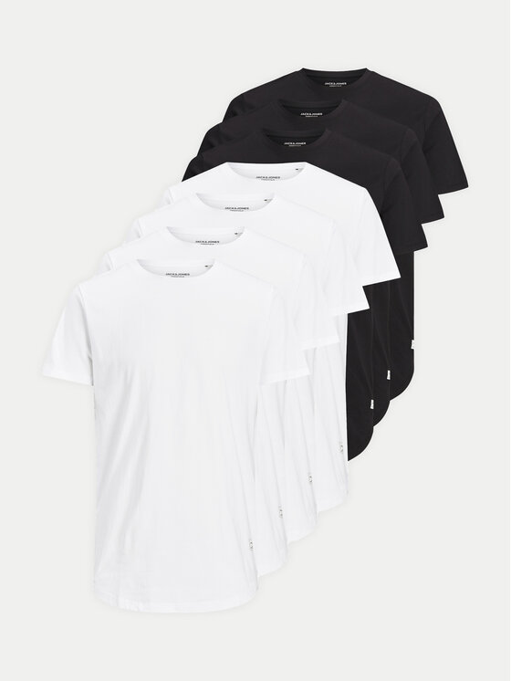Jack & Jones Komplet t-shirtów Noa 12195439 Kolorowy Long Line Fit