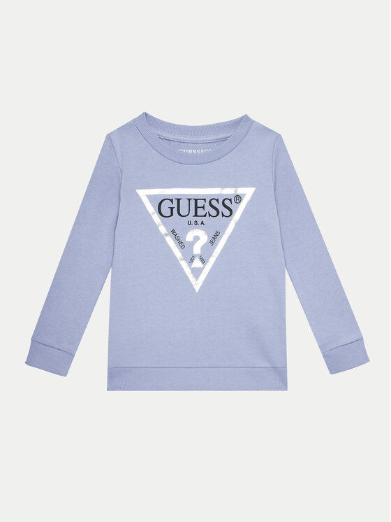 Guess Bluza K74Q12 KAUG0 Błękitny Regular Fit