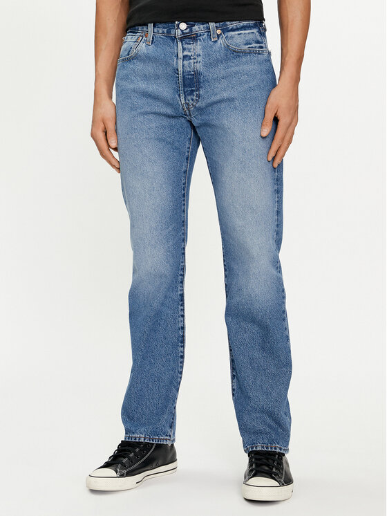 Levi's® Jeansy 501® 00501-3504 Niebieski Straight Fit