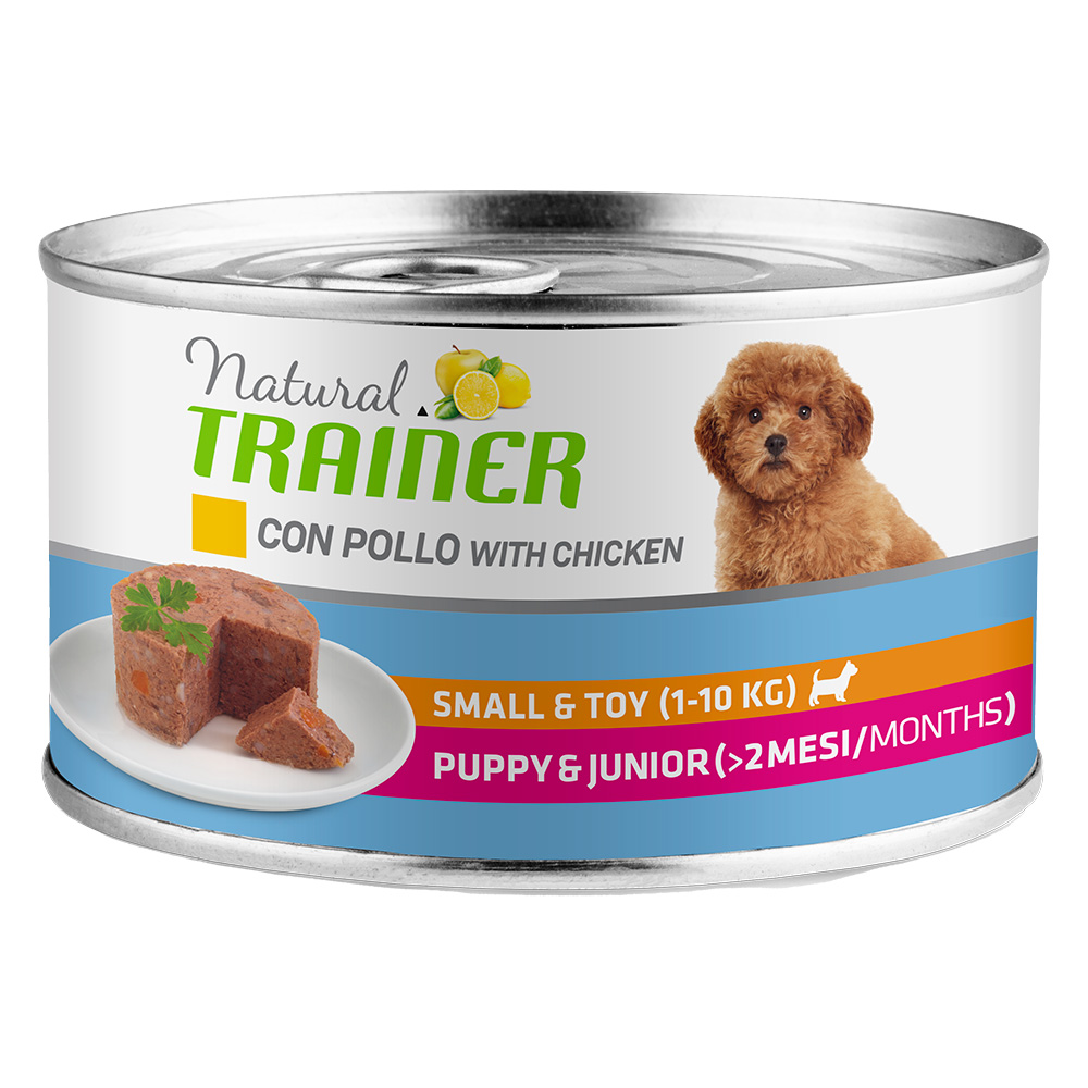 Natural Trainer Pate Small & Toy Puppy & Junior, kurczak - 6 x 150 g