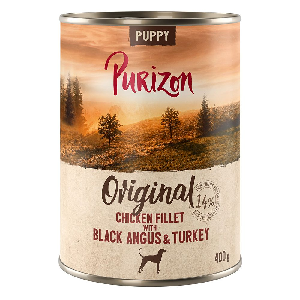 Karmy Purizon w opakowaniach próbnych! - Karma mokra: Purizon Puppy, Black Angus z indykiem