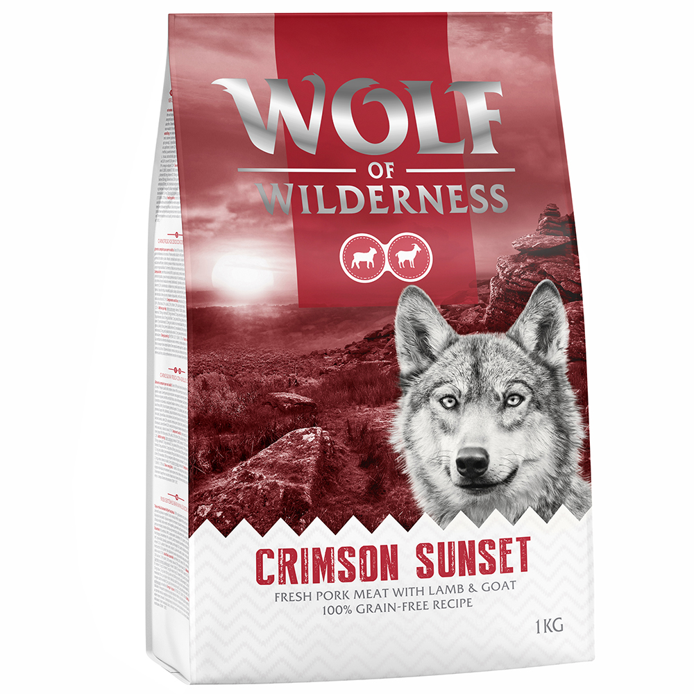 Wolf of Wilderness "Crimson Sunset", jagnięcina i mięso kozie - 5 x 1 kg