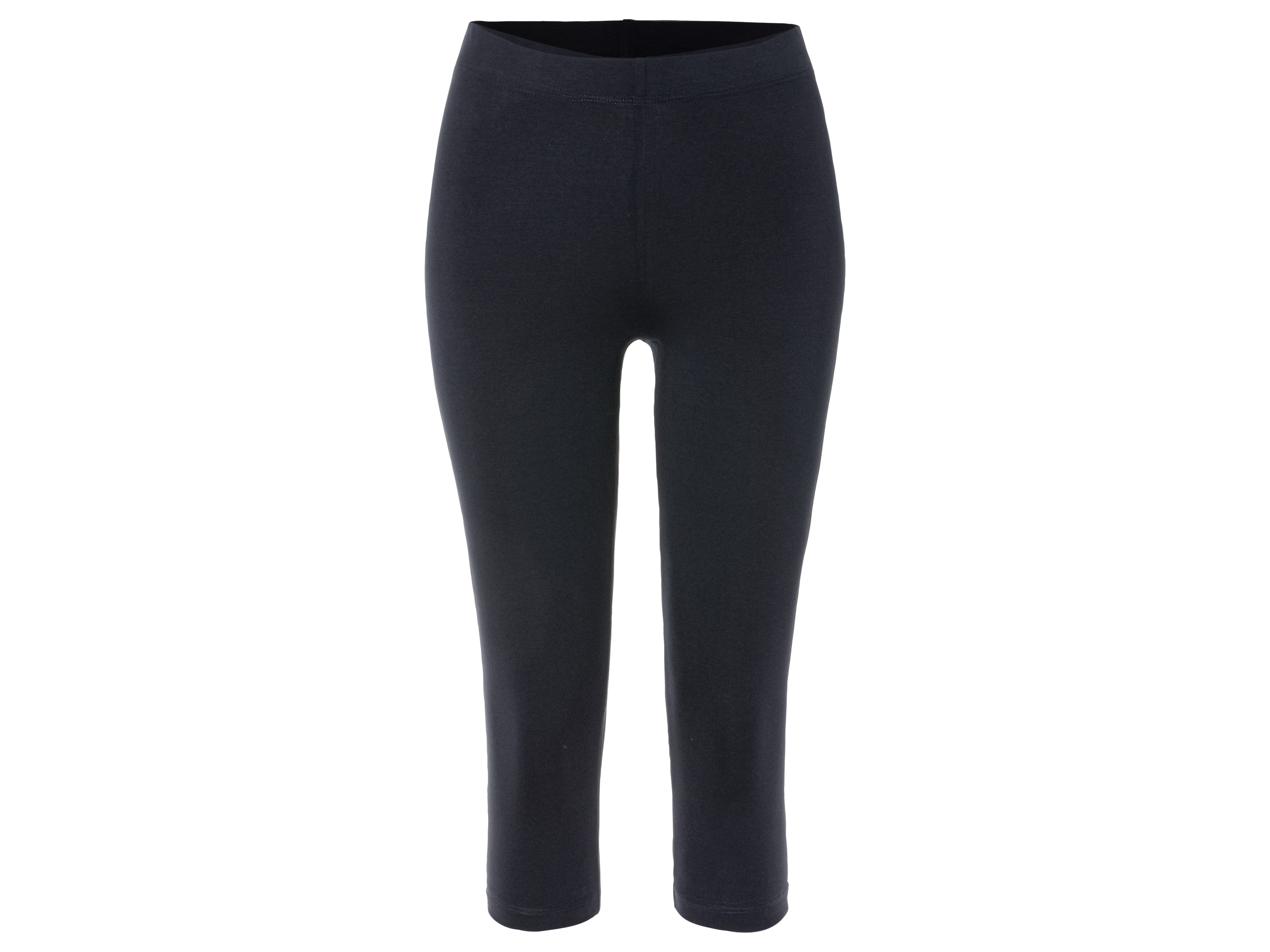 esmara® Legginsy damskie 3/4 z bawełną (XS (32-34), Czarny) miniaturka