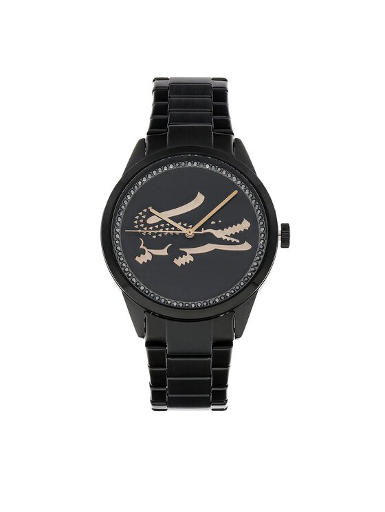 Lacoste Zegarek Ladycroc 2001192 Czarny