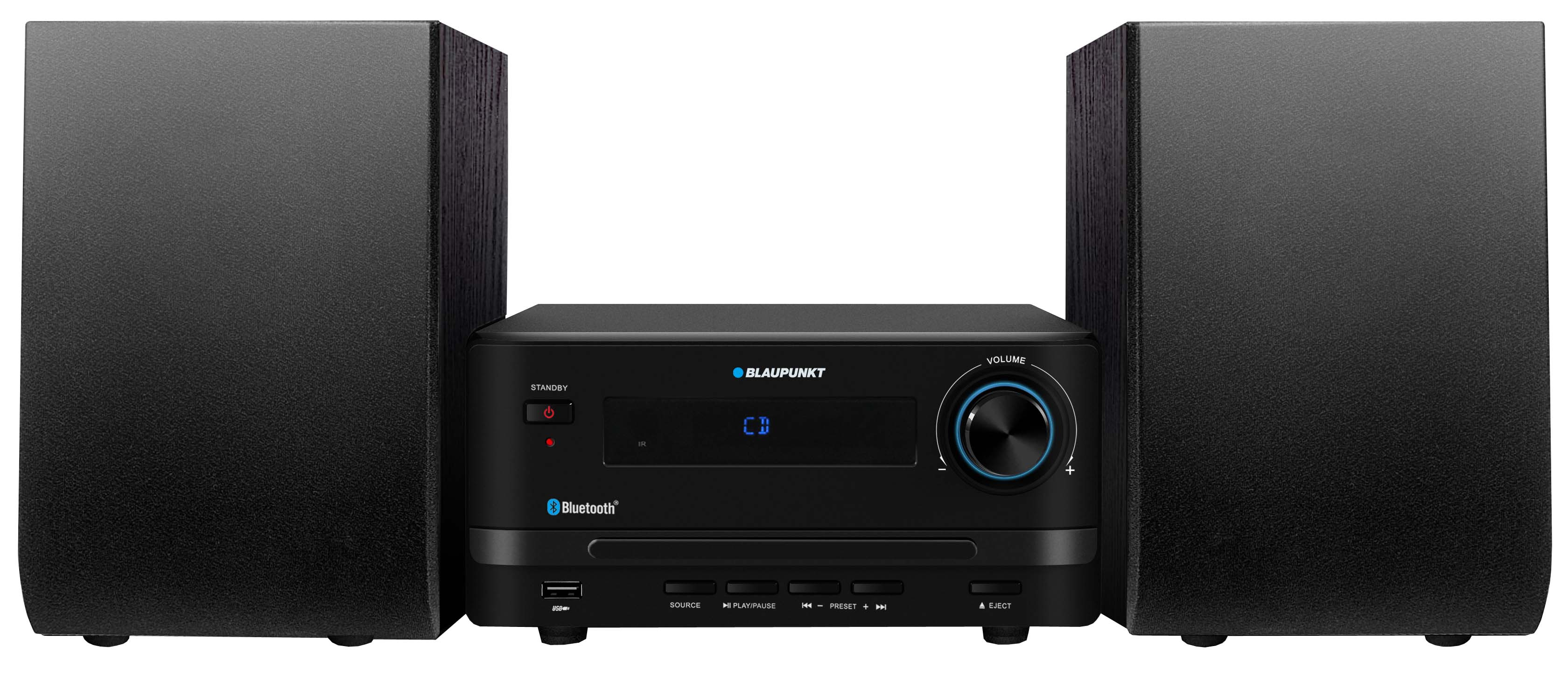 Mikrowieża Blaupunkt MS14BT z Bluetooth i odtwarzaczem CD/USB czarna