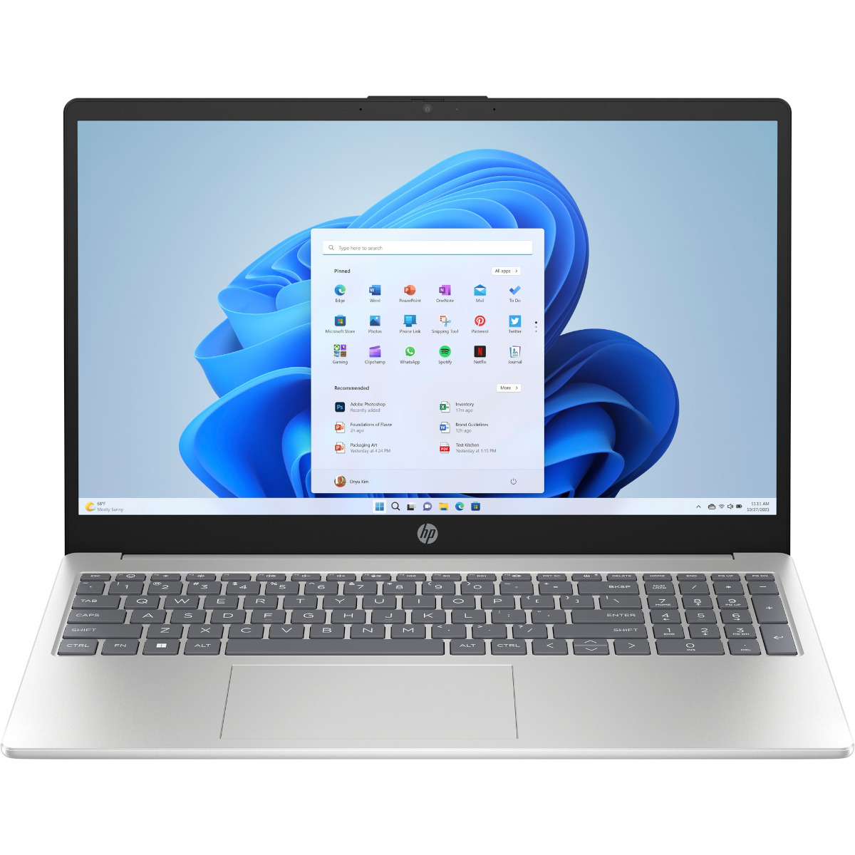 Laptop HP 15-fc0056nw 8/512GB 15,6" srebrny miniaturka