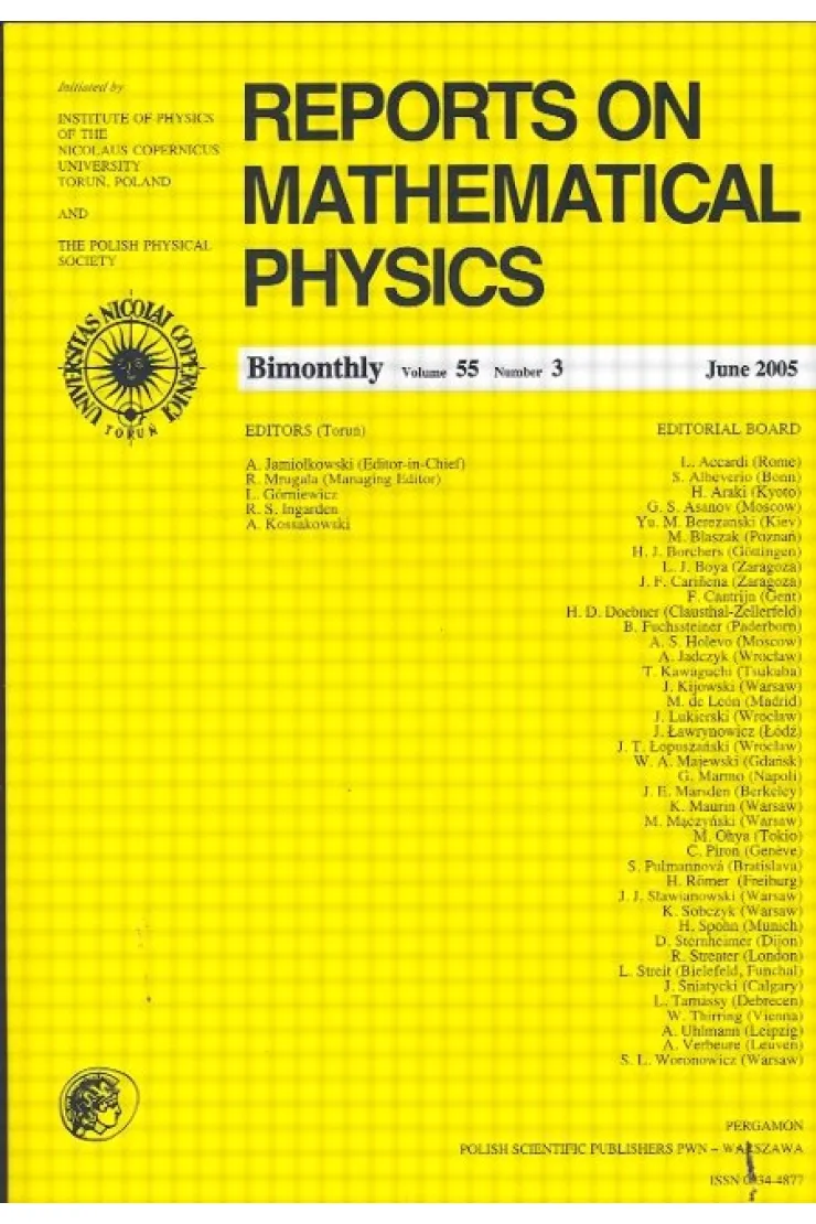 Reports on Mathematical Physics 82/1 Kraj
