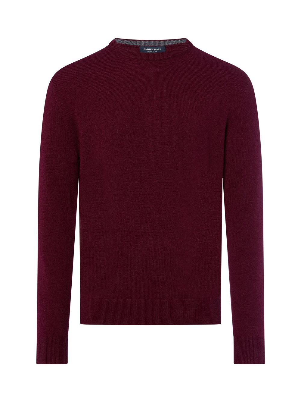 Andrew James Męski sweter Mężczyźni Kaszmir lila, XXXL