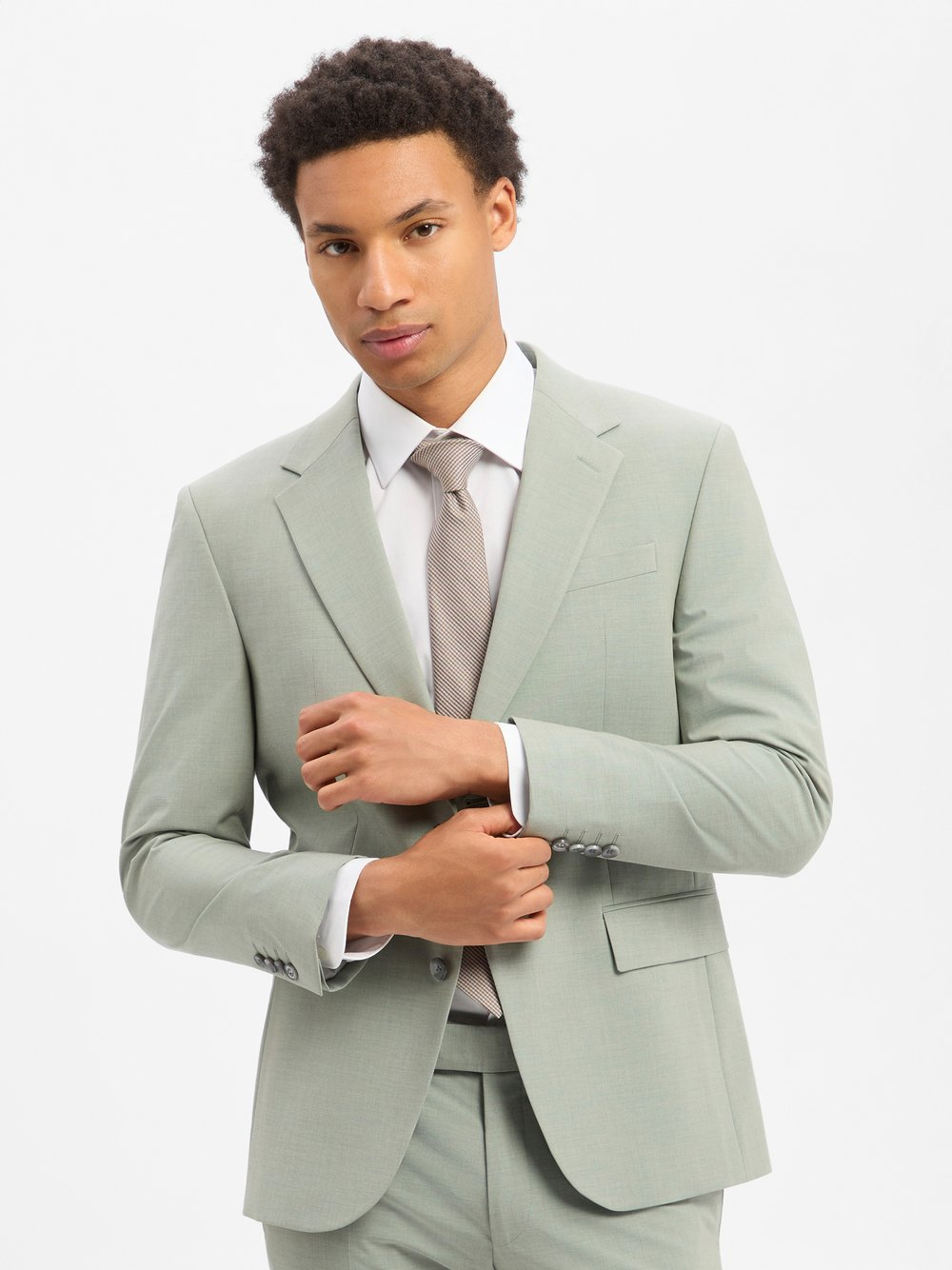 Strellson Męska kurtka modułowa - Aidan Mężczyźni Slim Fit zielony, 56
