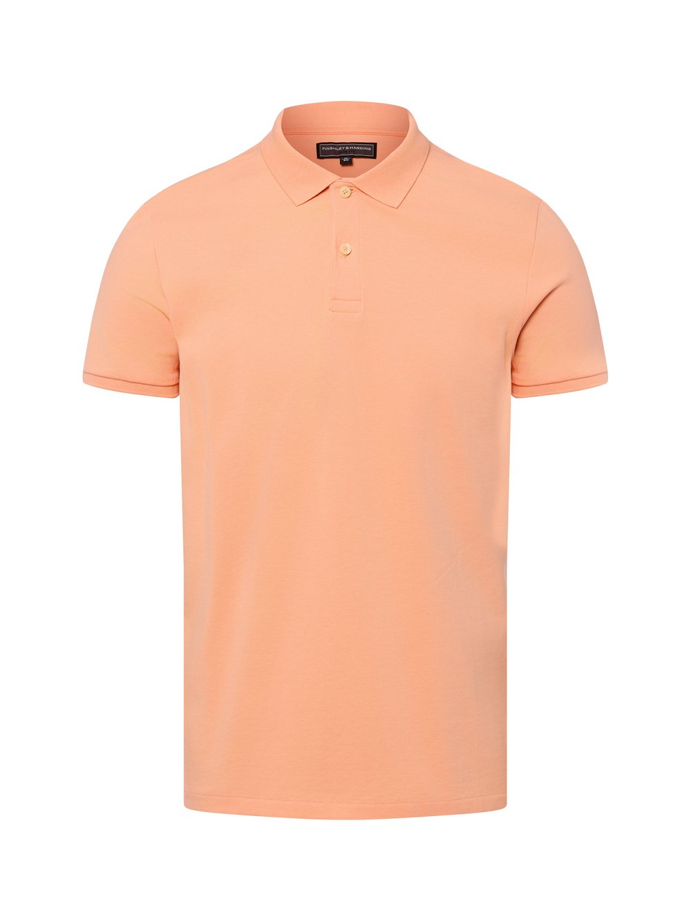 Finshley & Harding Męska koszulka polo Mężczyźni Bawełna pomarańczowy, M