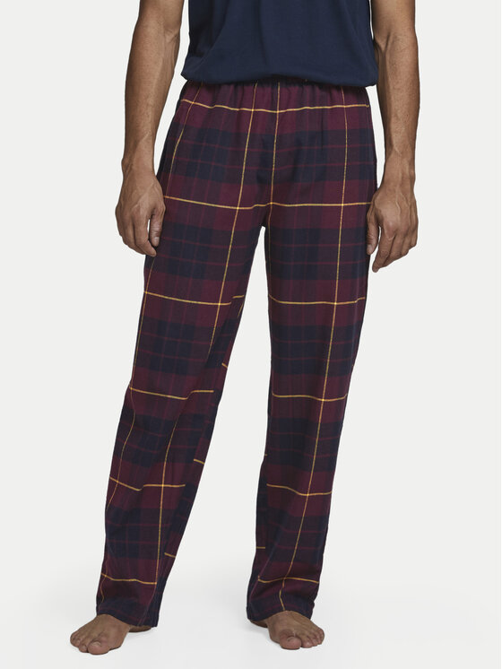 Jack & Jones Spodnie piżamowe Crimon 12182711 Bordowy Regular Fit