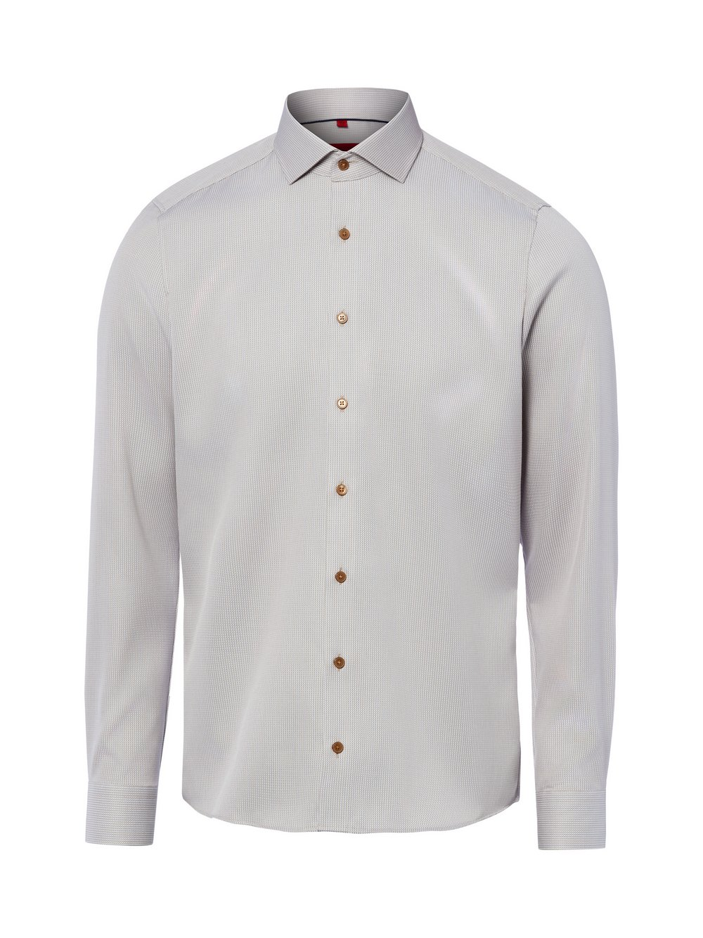 Finshley & Harding Męska koszula biznesowa - non-iron Mężczyźni Slim Fit Bawełna szary, 39