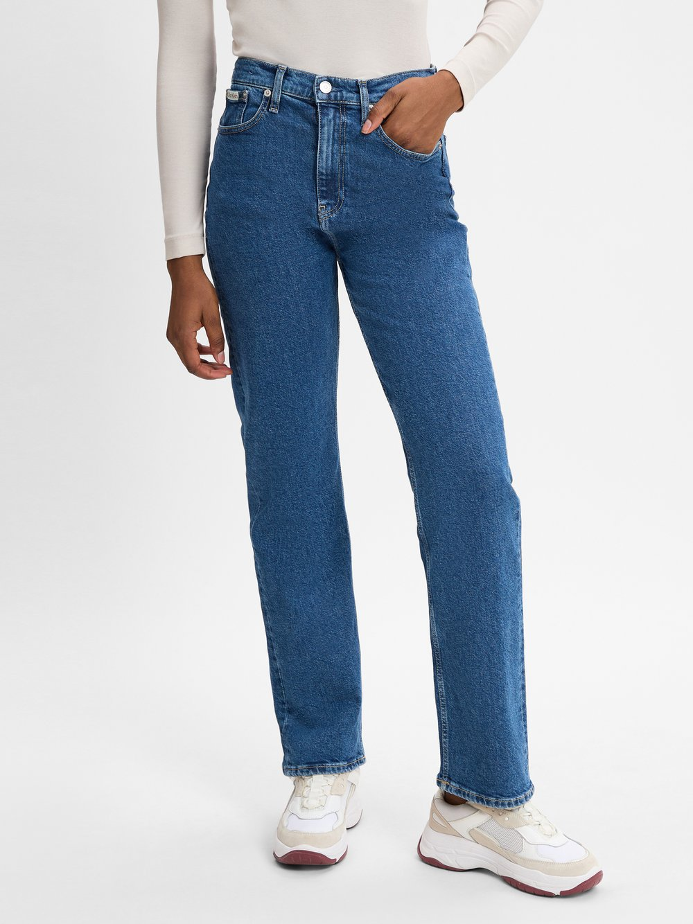 Calvin Klein Jeans Dżinsy Kobiety Bawełna niebieski, 27-30