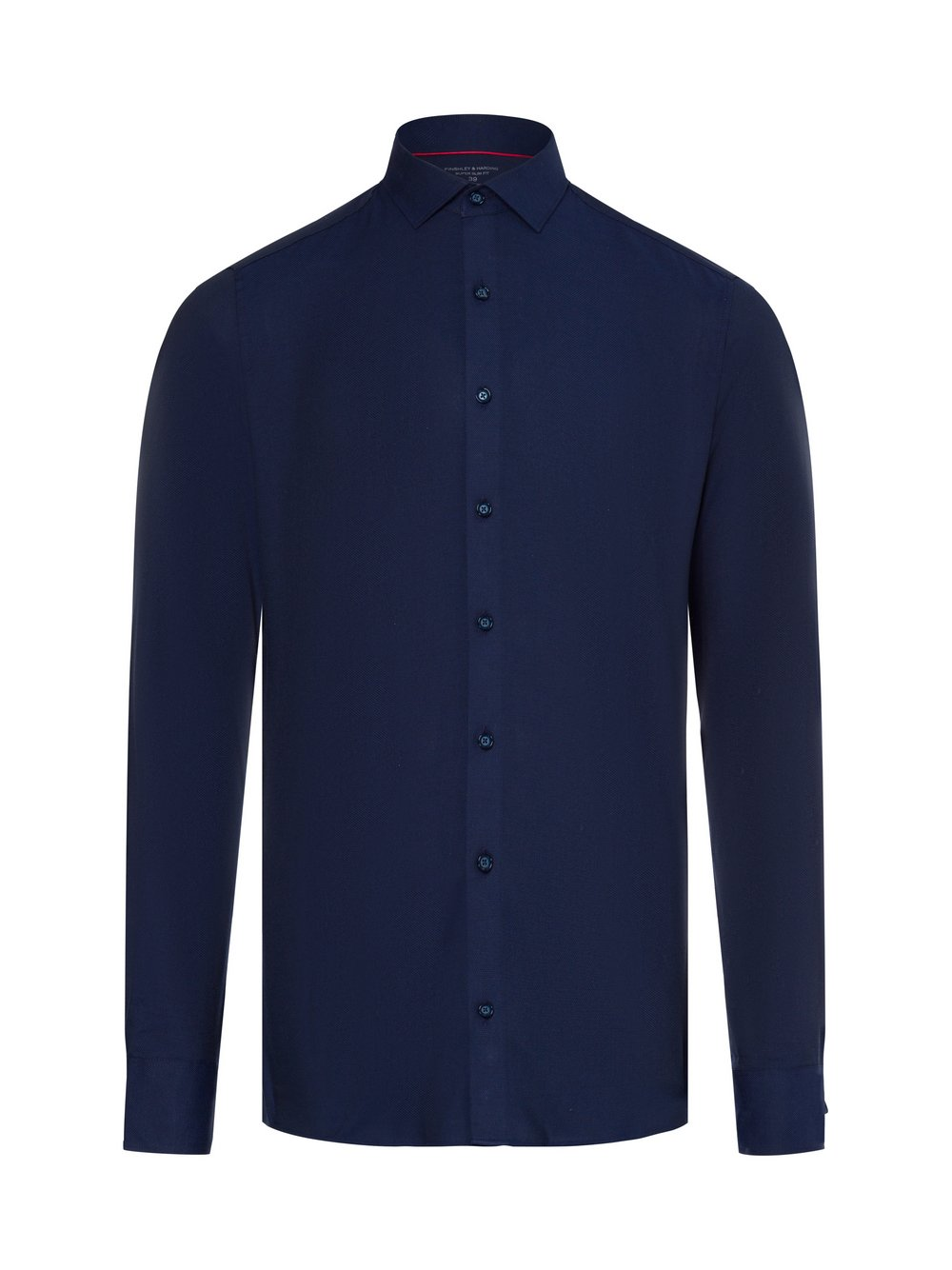 Finshley & Harding Męska koszula biznesowa Mężczyźni Slim Fit Bawełna niebieski, 38