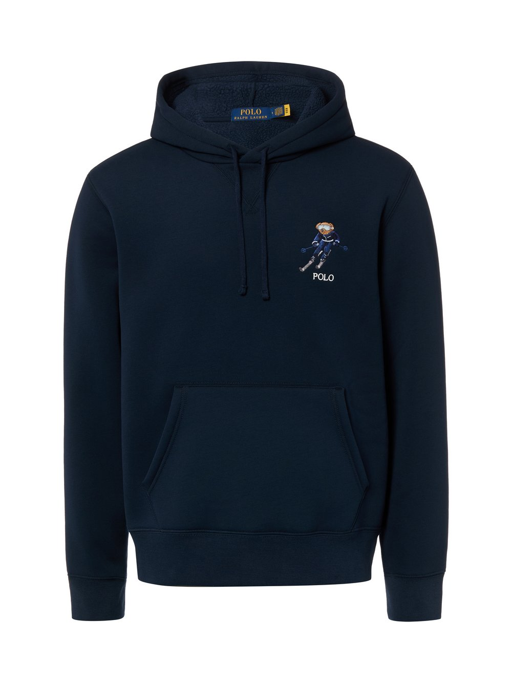 Polo Ralph Lauren Męski sweter z kapturem Mężczyźni Bawełna niebieski, S