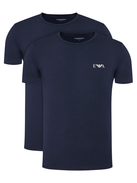 Emporio Armani Underwear Komplet t-shirtów EM001849 AF14131 MB143 Granatowy Fitted Fit