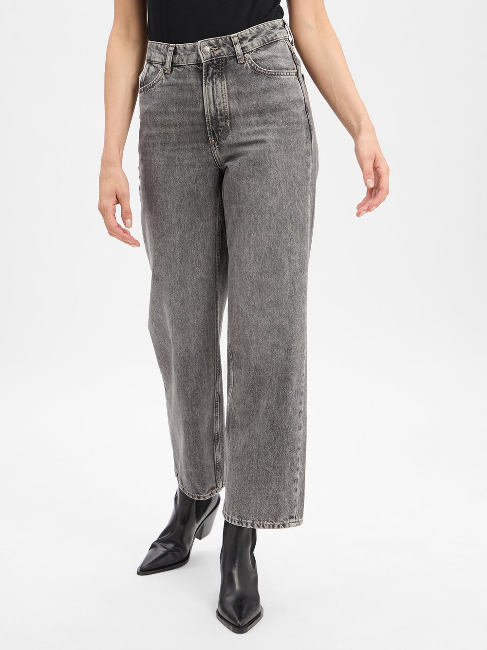Marc O'Polo Denim Dżinsy o szerokim kroju - Tomma Kobiety Bawełna szary, 31-32