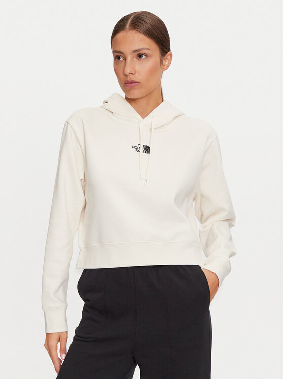 The North Face Bluza Essential NF0A89EX Écru Regular Fit