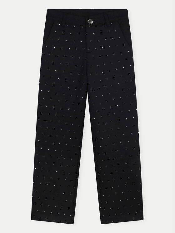 MICHAEL KORS KIDS Spodnie materiałowe R30179 D Czarny Wide Leg