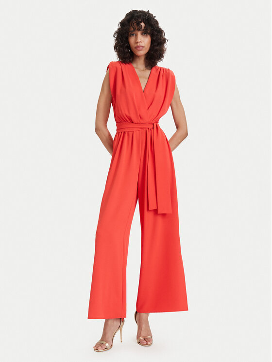 ACCESS FASHION Kombinezon 63-5501-183 Koralowy Regular Fit