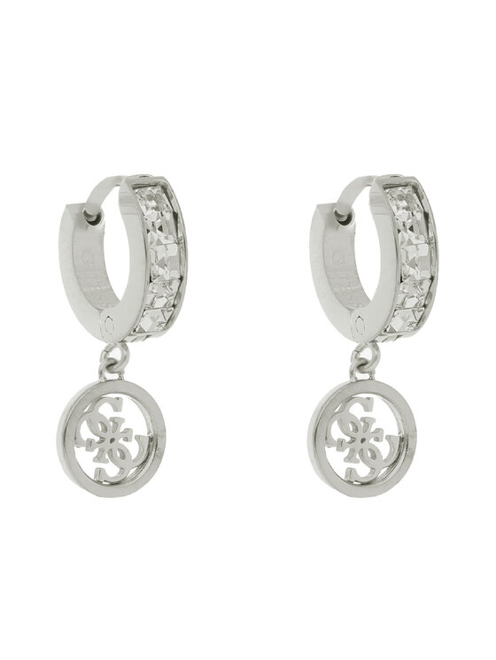 Guess Kolczyki Huggie Me JUBE03 147JW Srebrny