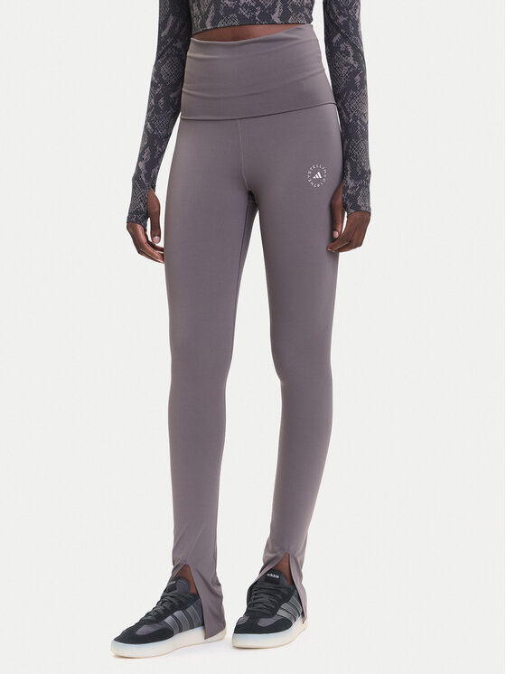 adidas by Stella McCartney Legginsy True Strength JX4321 Szary Slim Fit
