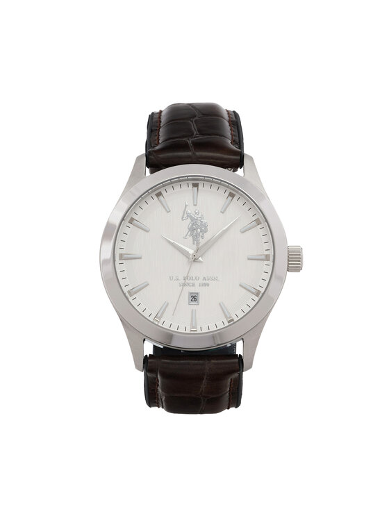 U.S. Polo Assn. Zegarek Yale USP7369WH Brązowy