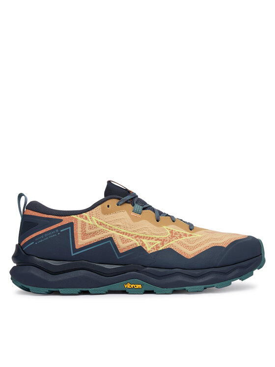 Mizuno Buty do biegania Wave Daichi 9 J1GJ2571 Brązowy