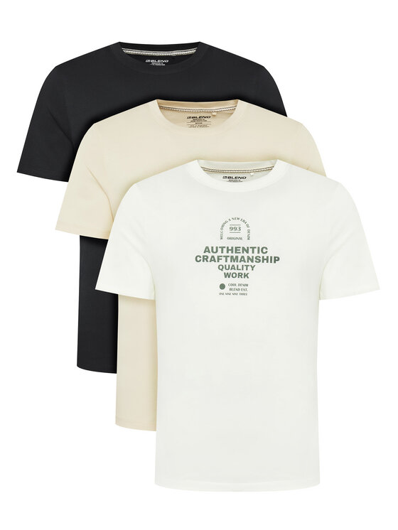 Blend Komplet t-shirtów Bhjesper 20718778 Kolorowy Regular Fit