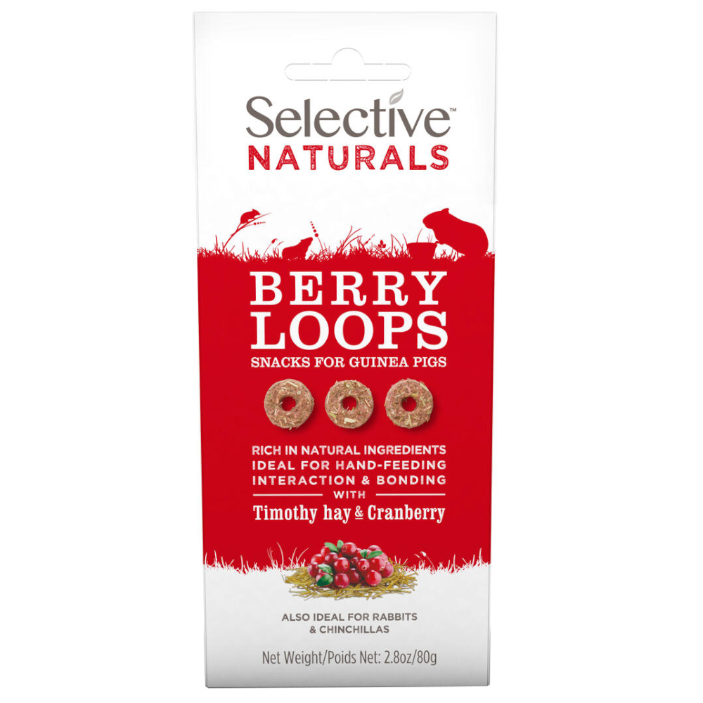 Selective Naturals Berry Loops dla świnek morskich - 80 g miniaturka
