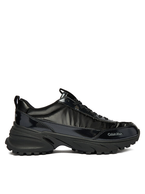 Calvin Klein Sneakersy Hike Runner Lace Up Pearl Ny YW0YW02043 Czarny