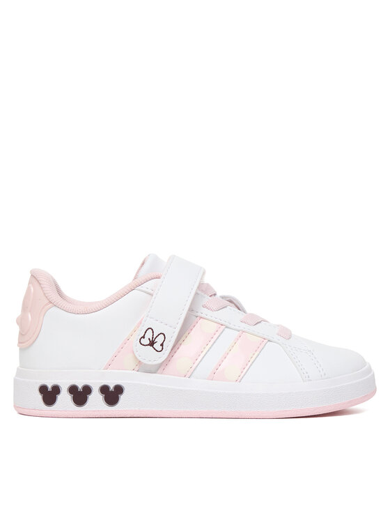 adidas Sneakersy Grand Court Minnie El K JR8134 Biały