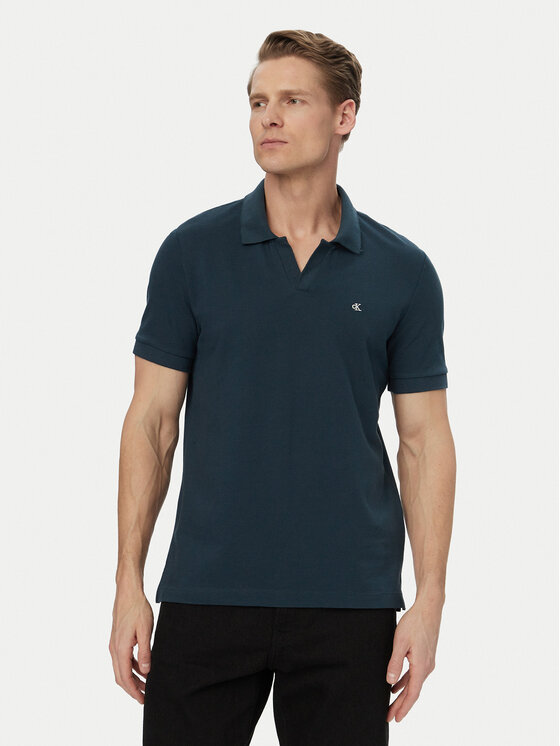 Calvin Klein Jeans Polo LV04RF215G Granatowy Regular Fit