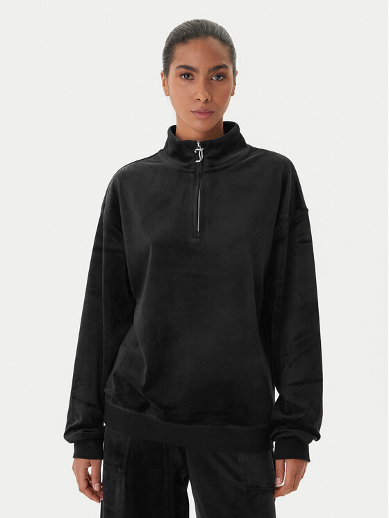 Juicy Couture Bluza JCBAS224810 Czarny Regular Fit