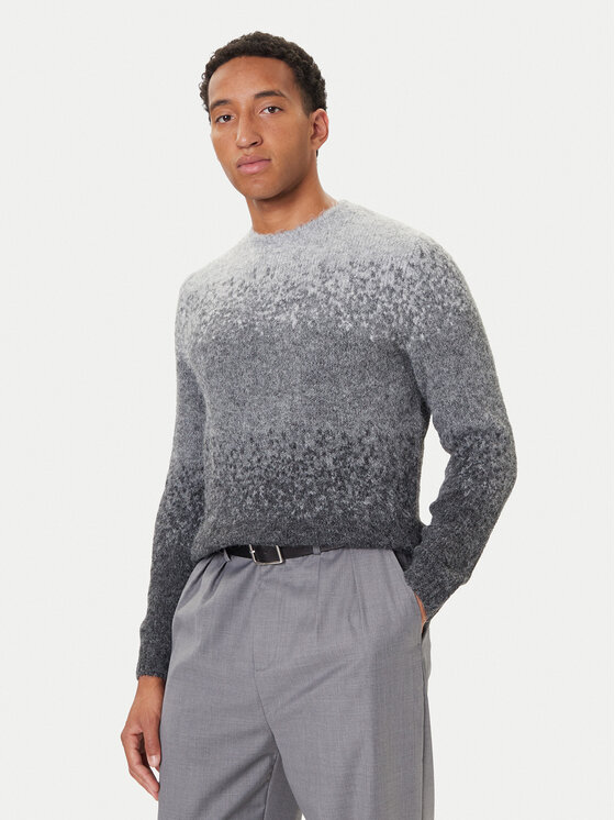 Guess Sweter M5BR39 Z0932 Szary Regular Fit