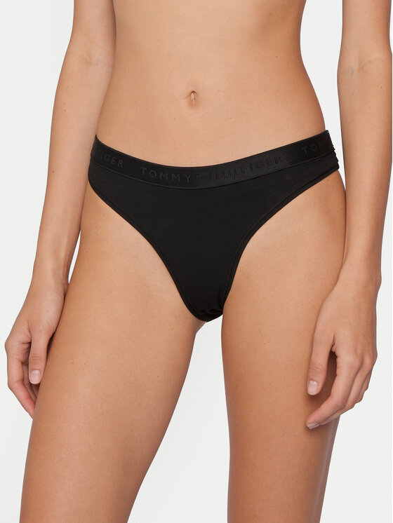 Tommy Hilfiger Stringi UW0UW06260 Czarny
