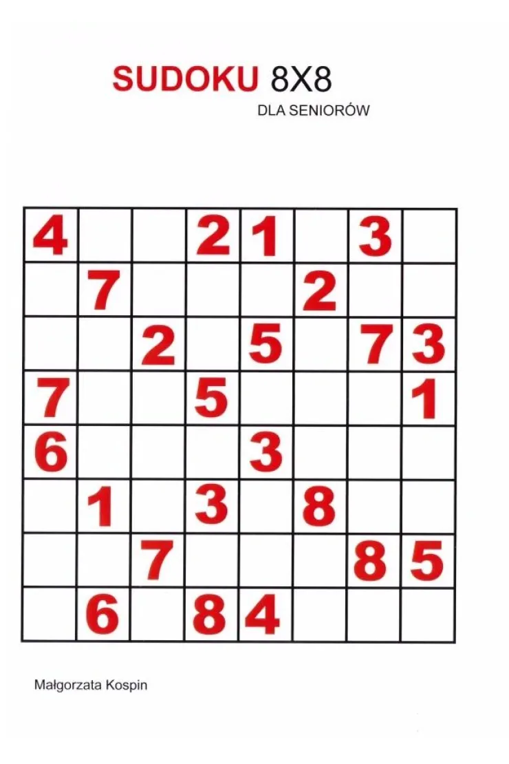 Sudoku 8x8 dla seniorów