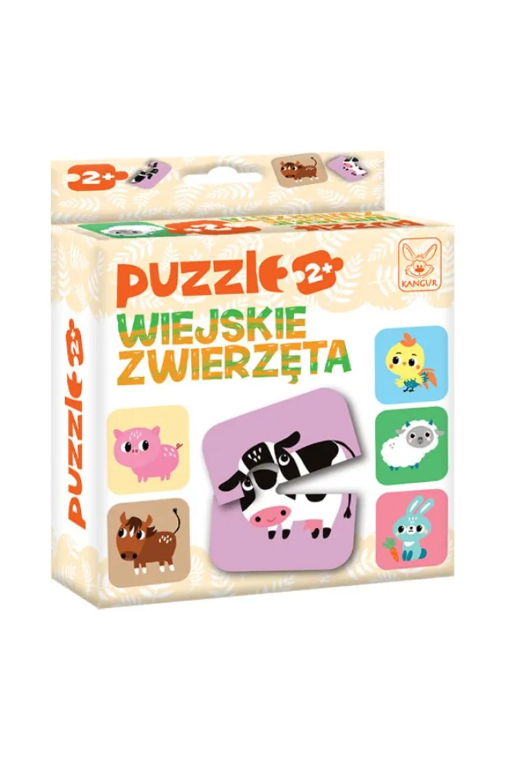 Puzzle Wiejskie Zwierzęta 2+