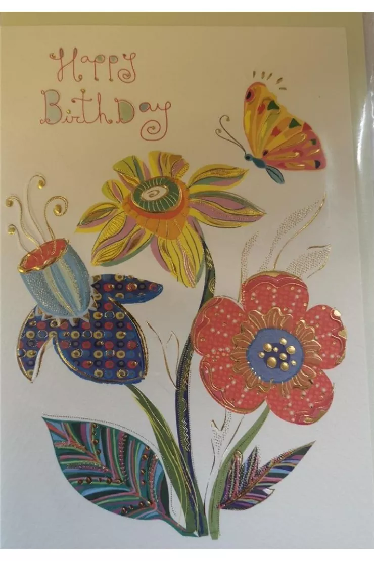 Karnet B6 + koperta Kwiaty i motyl MO8301X1