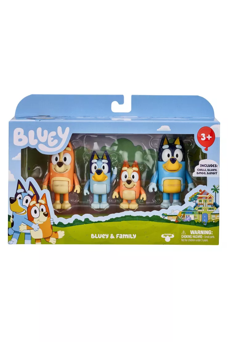 Bluey Figurki 4Pak Rodzinka