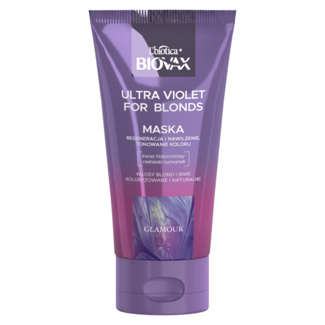 Biovax regenerująca maska do włosów blond i siwych Ultra Violet 150 ml