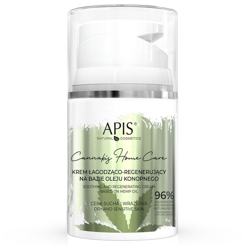 Apis Cannabis Home Care krem łagodząco-regenerujący na bazie oleju konopnego 50 ml