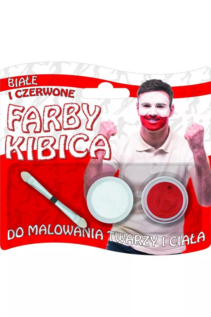 Farby do twarzy kibica