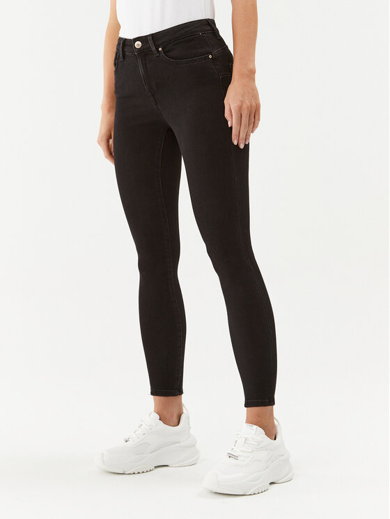 ONLY Jeansy Power 15181958 Czarny Skinny Fit