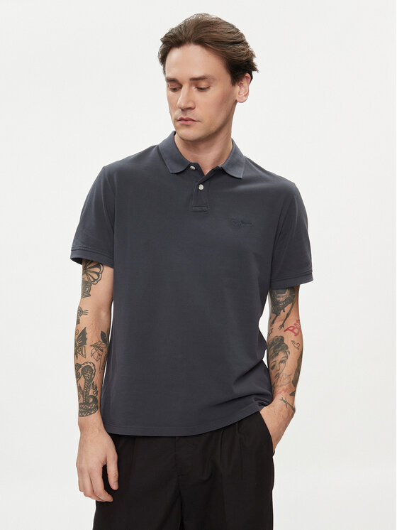 Pepe Jeans Polo New Oliver Gd PM542099 Granatowy Regular Fit