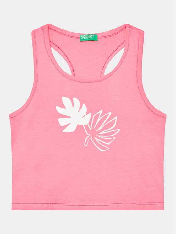 United Colors Of Benetton Top 3096CH013 Różowy Regular Fit