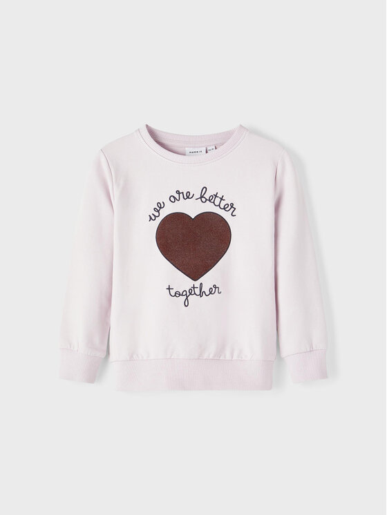 NAME IT Bluza 13219034 Różowy Regular Fit