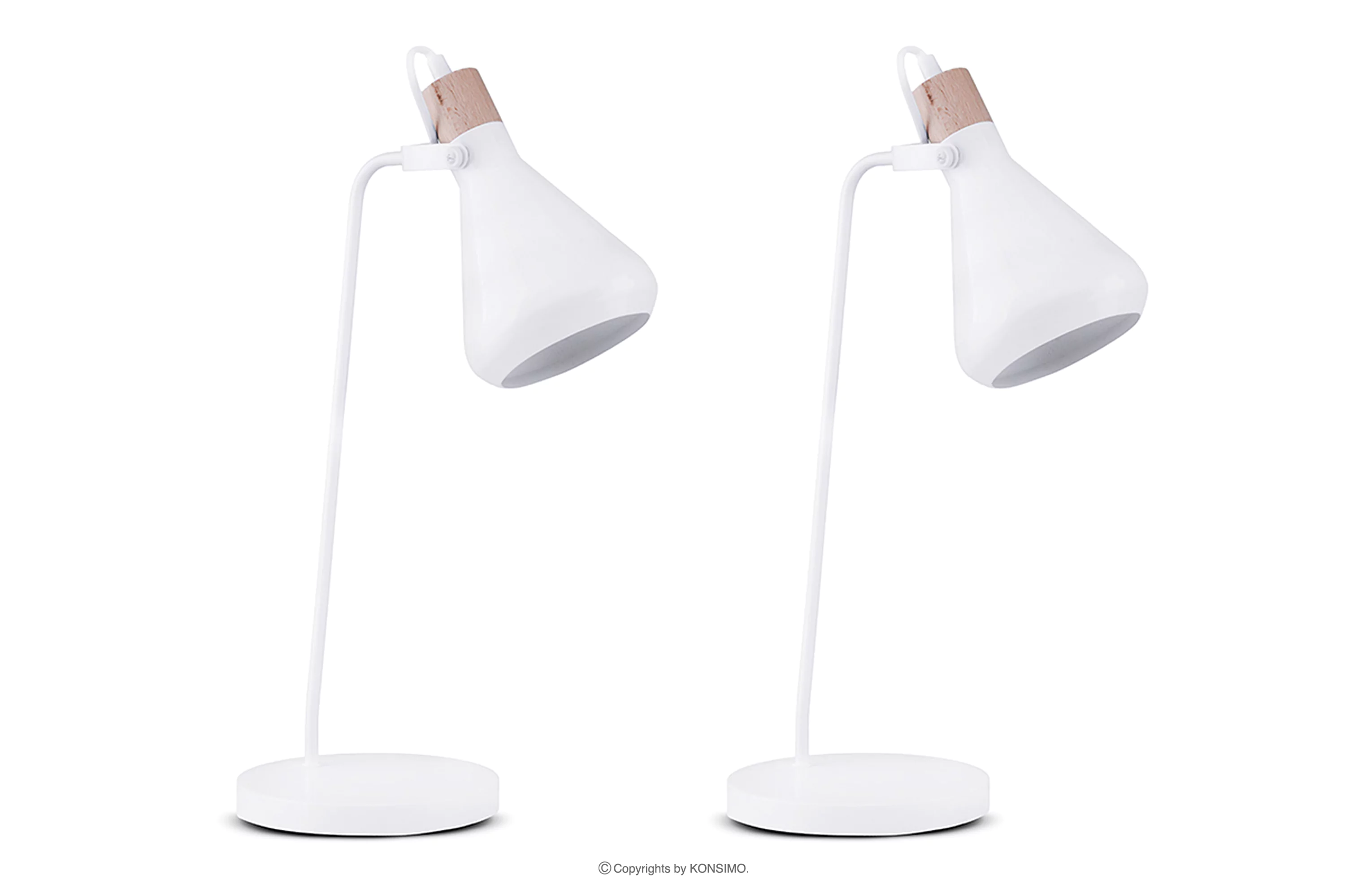 Lampa biurkowa czarna w stylu skandynawskim 2szt CORTODI