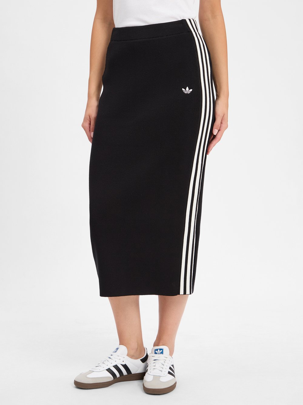 adidas Originals Damska spódnica z dzianiny Kobiety wiskoza czarny, S